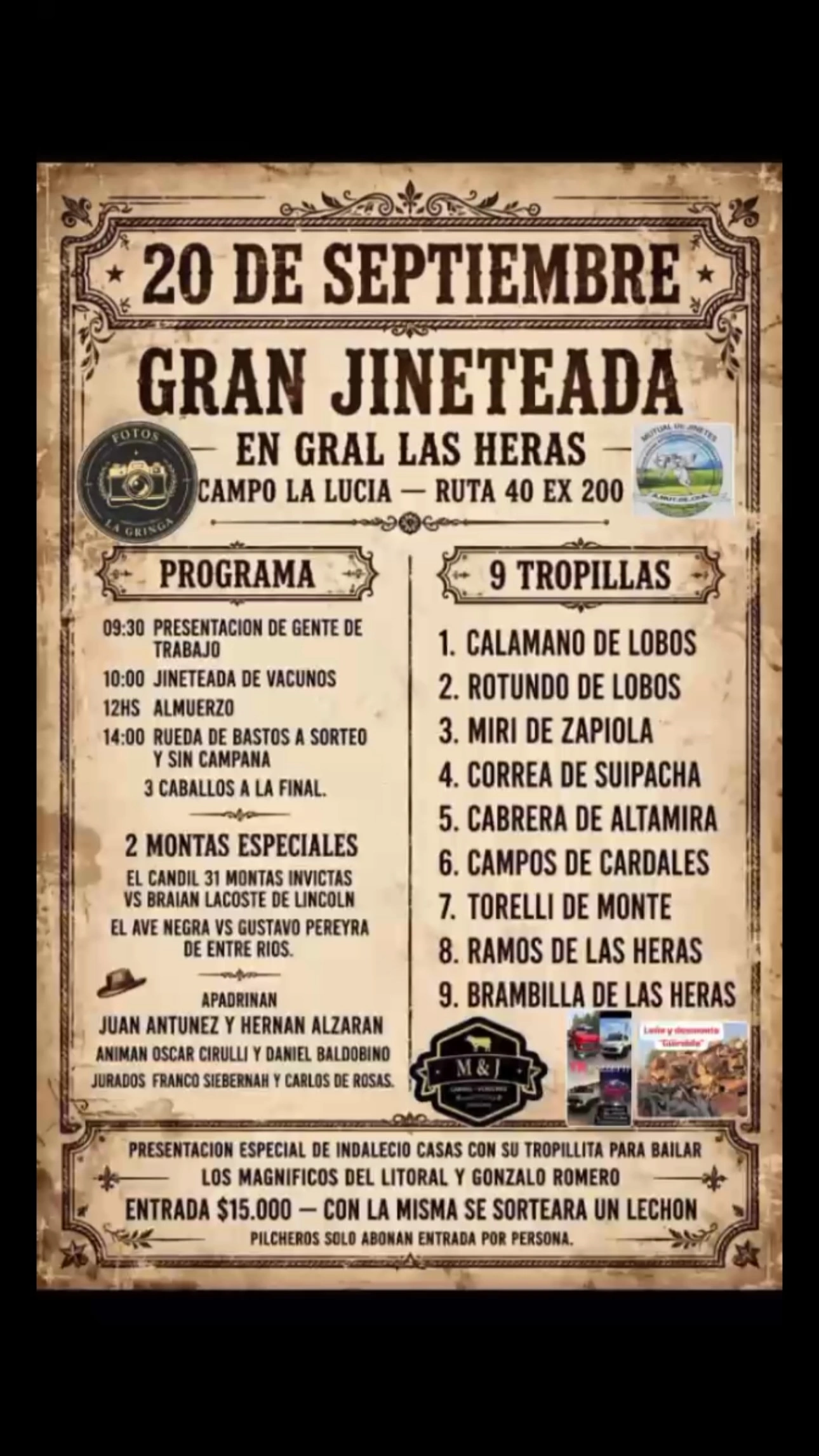 Tercera Gran Jineteada en Campo La Lucía